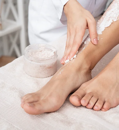 Exfoliación podal en Cancún